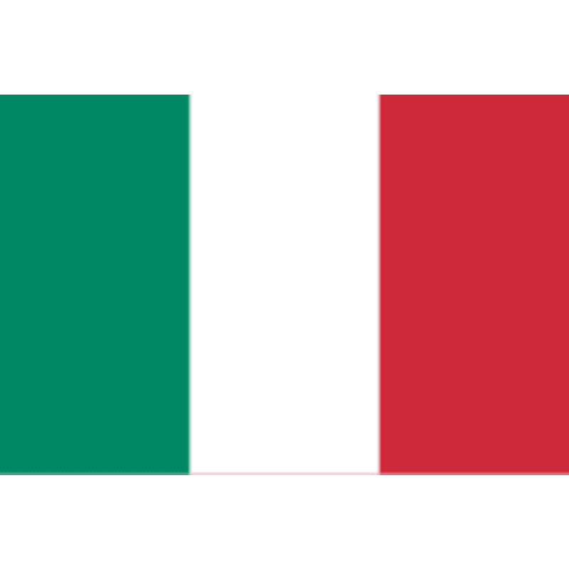 Drapeau de l'Italie tricolore vert, blanc, rouge