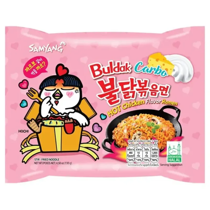 Buldak Hot Chiken Flavour Ramen Carbonara