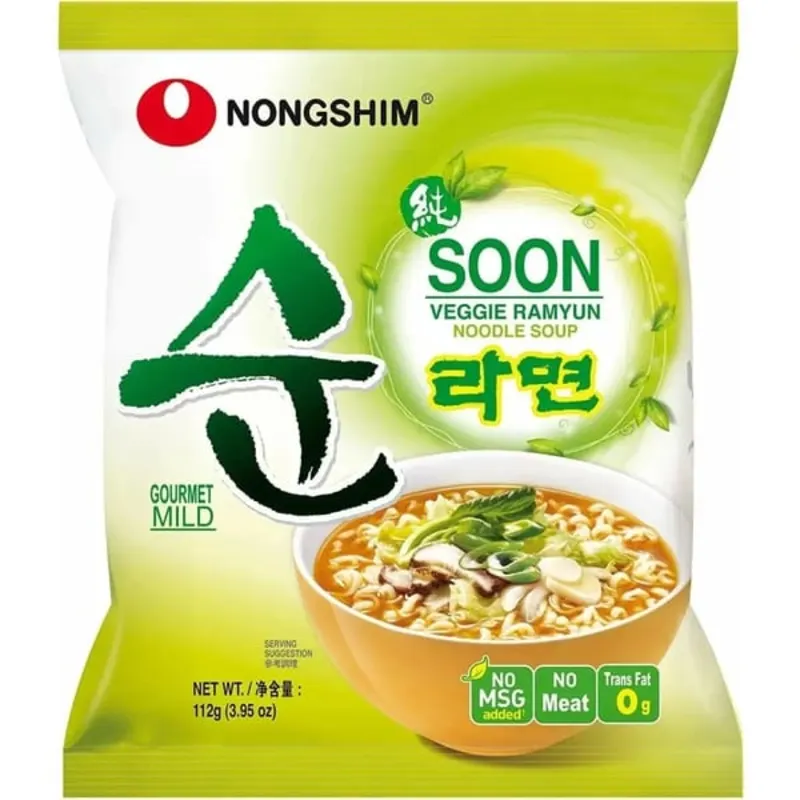 Veggie Ramyun Noodle Soup Gourmet Mild