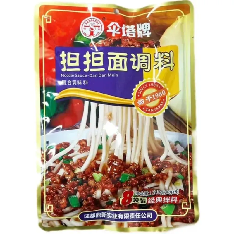 Sauce pour Nouilles Dan Dan (Dan Dan Mein) de la marque historique Santa (伞塔牌)