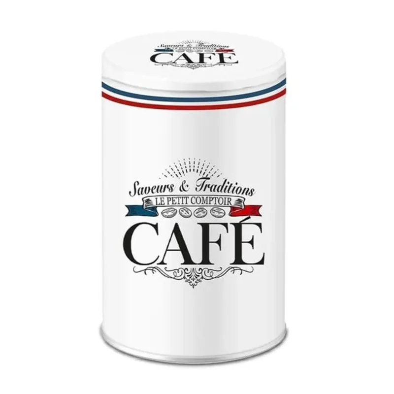 Boite à café en métal Saveurs et Traditions Françaises