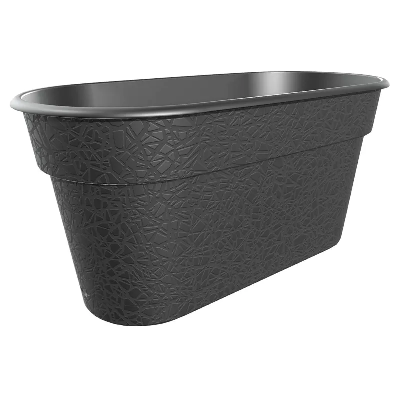 Jardiniere Terea 40 + Plateau Clipse Noir