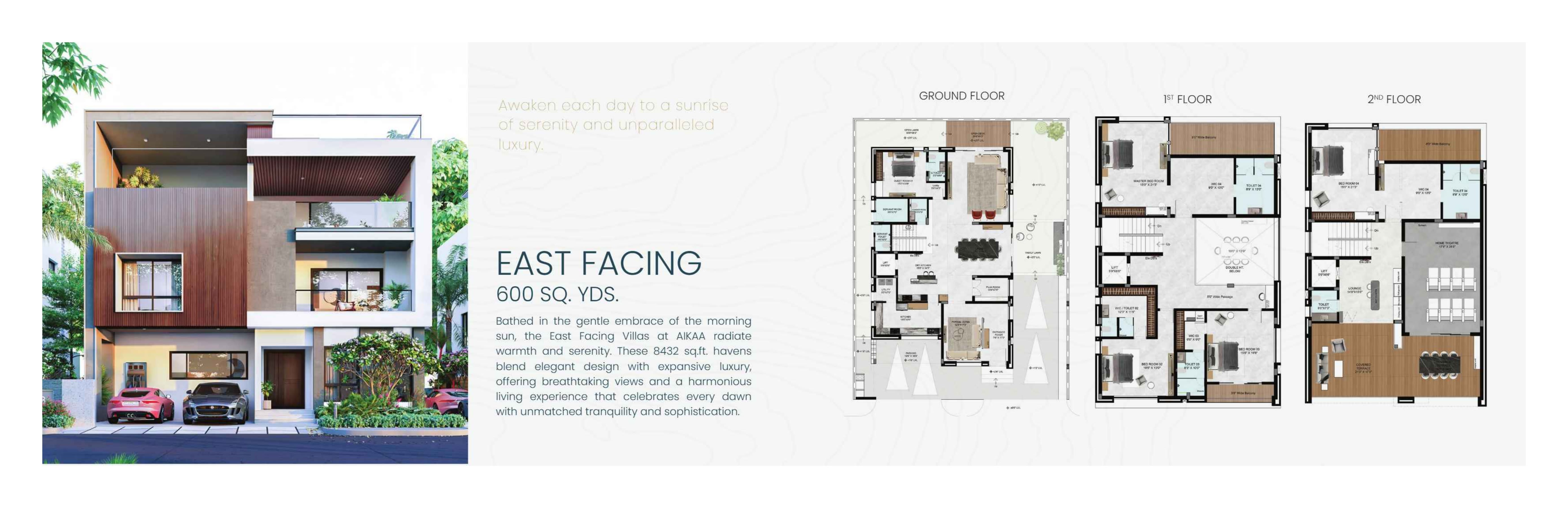 East Facing Floorplans