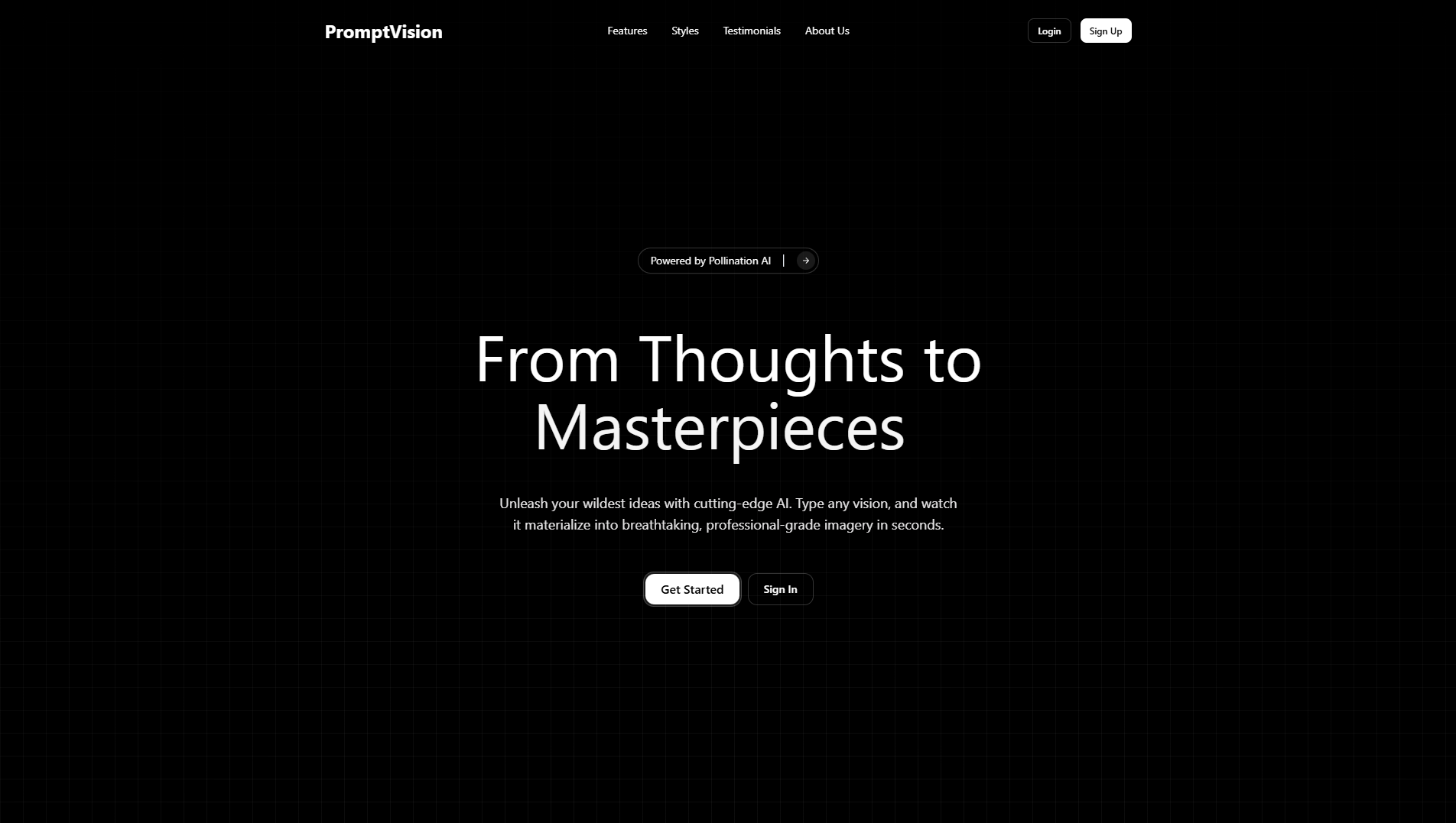 PromptVision Website