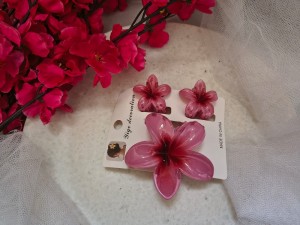 KOREAN FLOWER CLIP-3PIECES