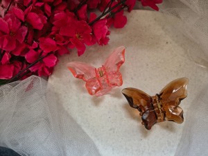 BUTTERFLY GLOSSY CLIP-2PCS