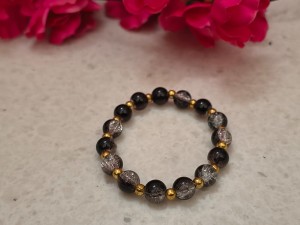 BLACK BEADS BRACELET