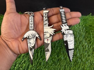 NARUTO FACE KNIFE KEYCHAIN 3 PIECE COMBO