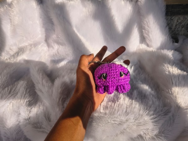 CROCHET OCTOPUS KEYCHAIN