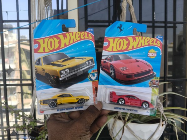 BOX DAMAGE FERRARI AND 69 DODGE