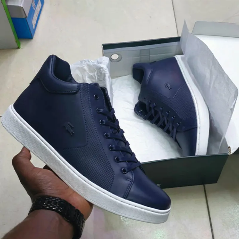 Lacoste Leather Mid-Top Casuals - Urbantreks 