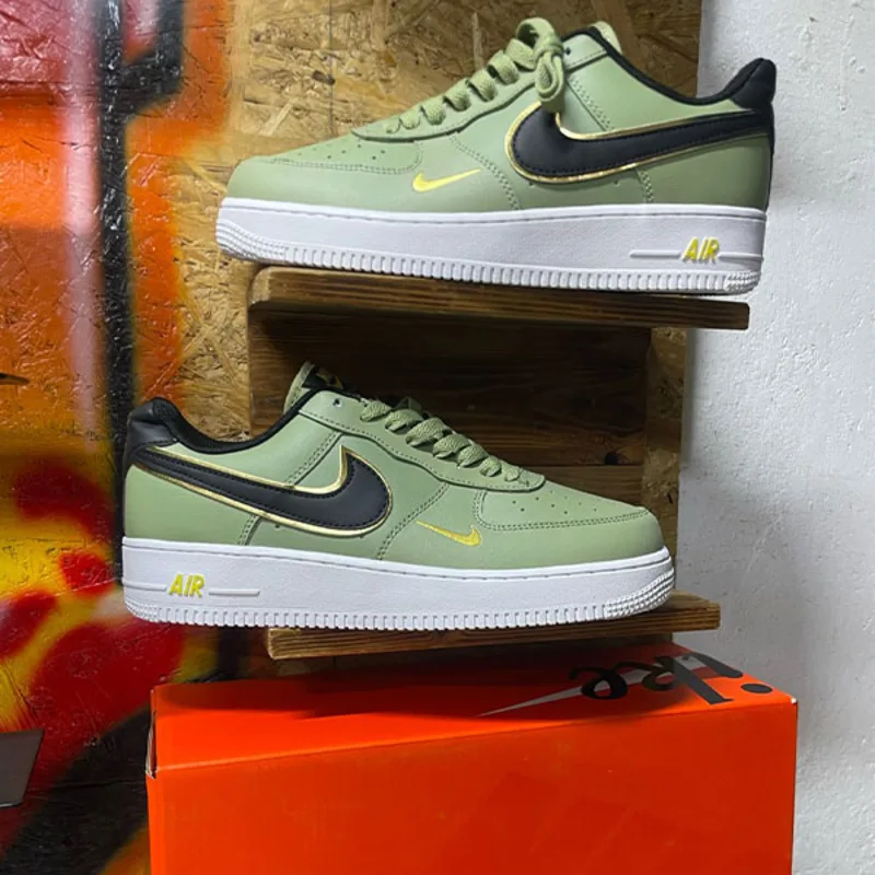 Metallic Swoosh Green Air Force 1  - Urbantreks 