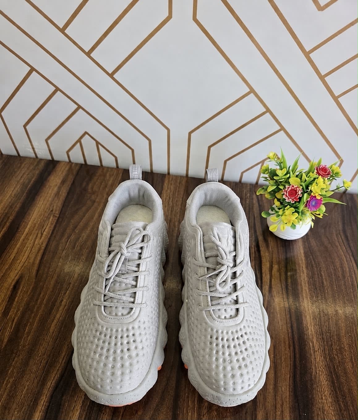 Premium Breathable Mesh Grey Sports Sneakers 2
