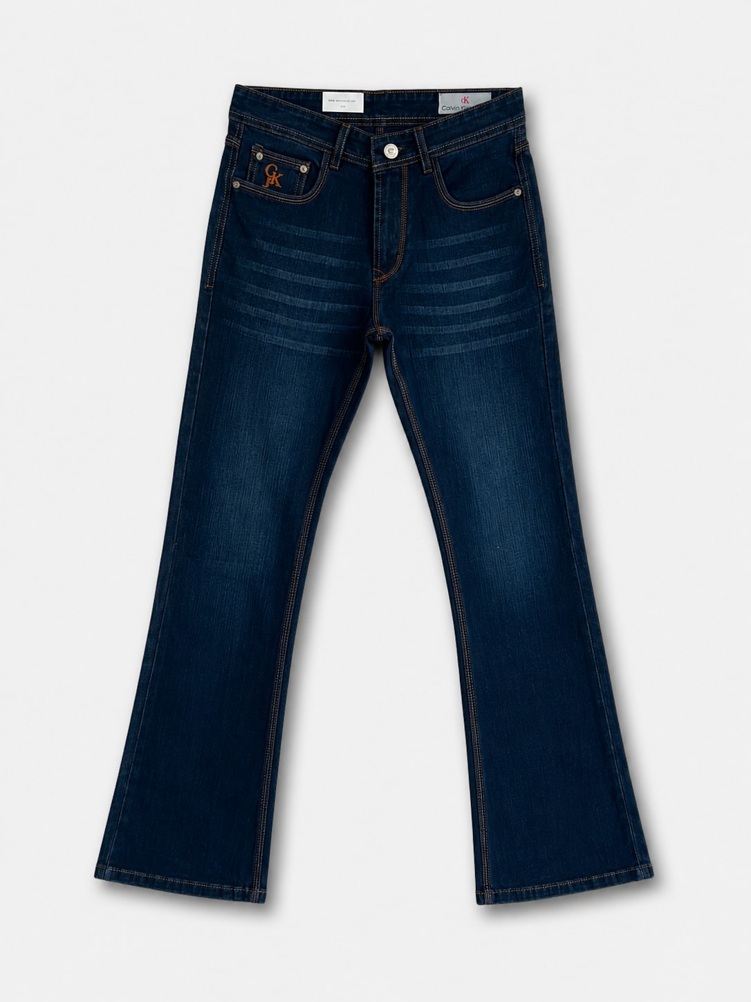 Men's Premium Dark Wash Bootcut / Flared Denim Jeans 1