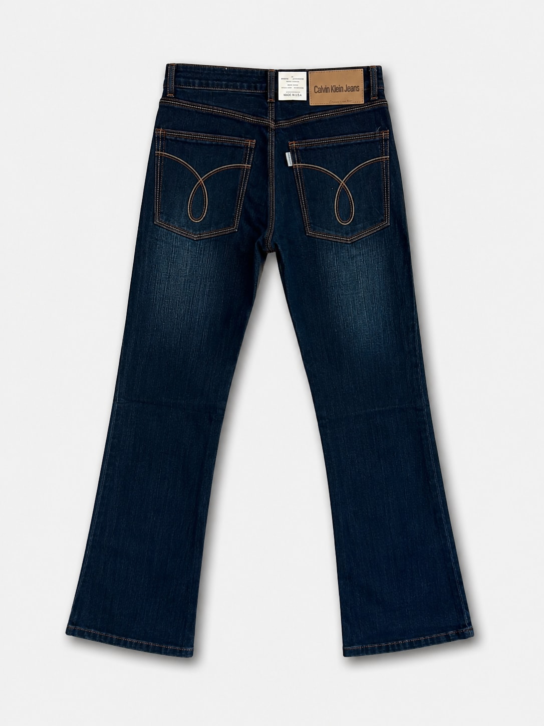 Men's Premium Dark Wash Bootcut / Flared Denim Jeans 2