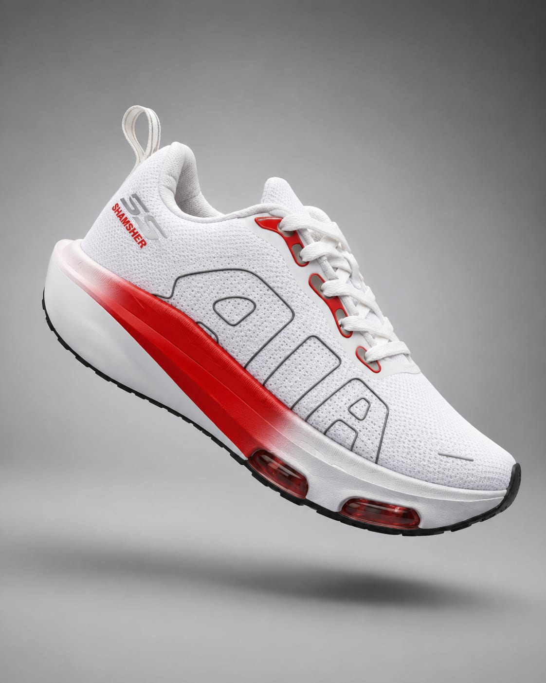 Men's Premium White Air-Cushion Mesh Running & Sports Shoes 1