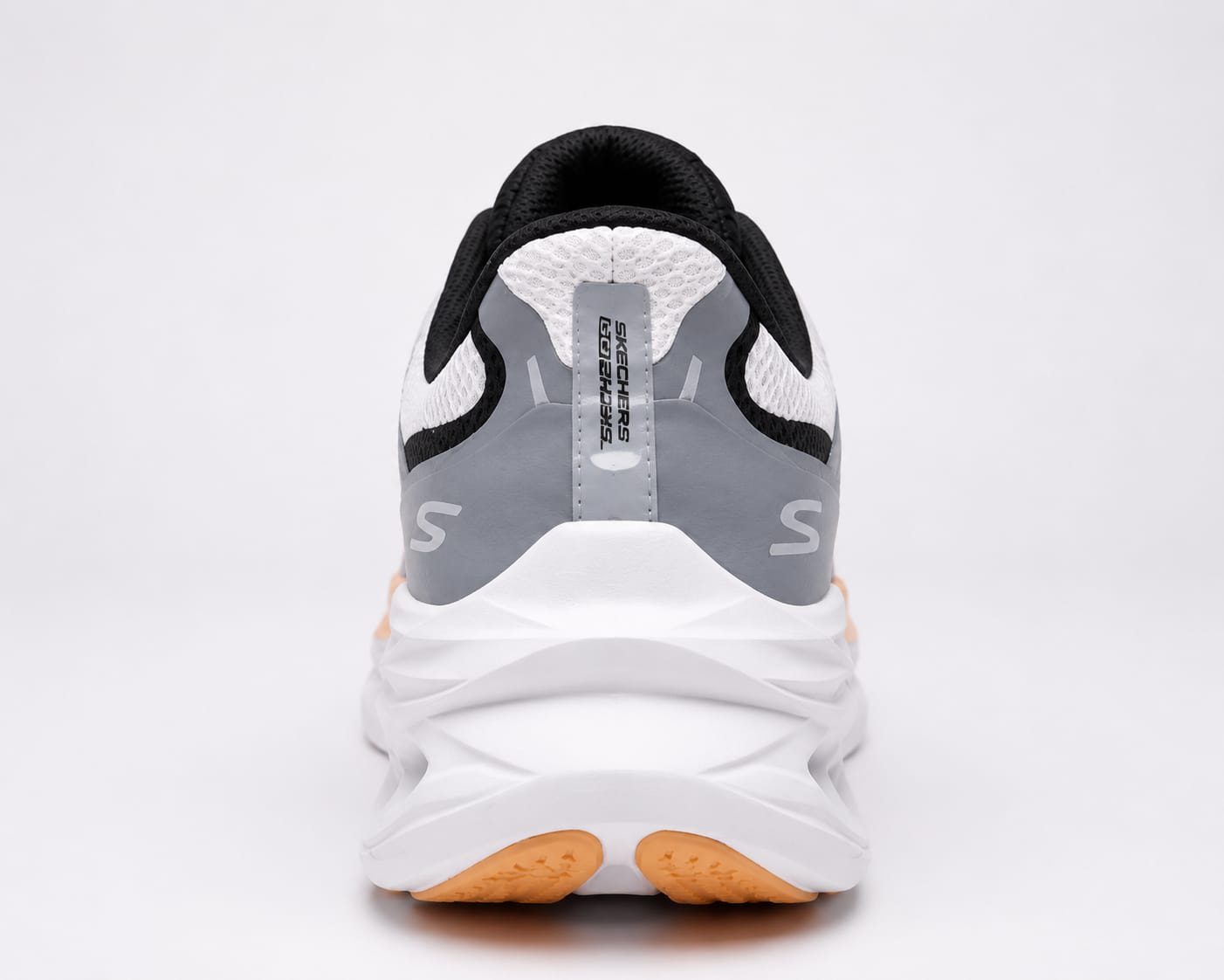 Grey & Orange Max-Cushion Breathable Running Shoes 3