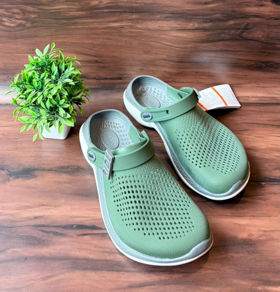 Premium Sage Green Ultra-Lightweight Breathable EVA Clogs 1