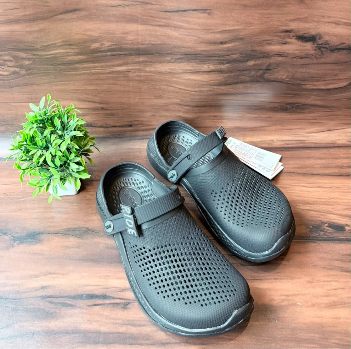 Premium All-Black Ultra-Lightweight Breathable EVA Clogs 1
