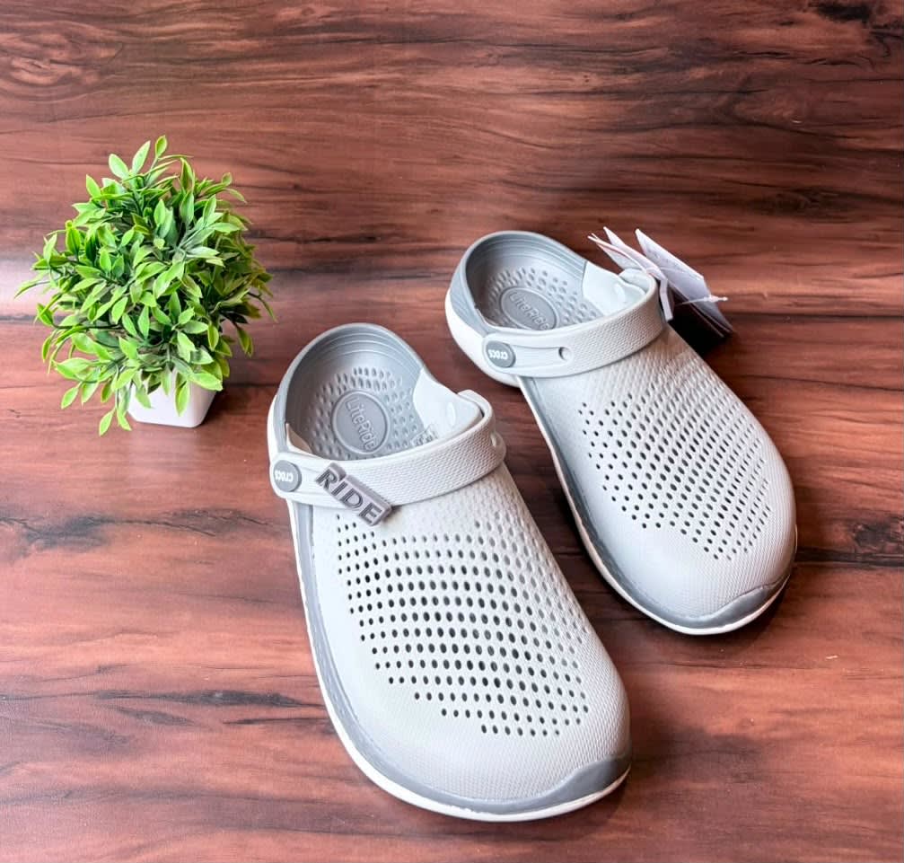 Men's Premium Light Grey Ultra-Lightweight Breathable EVA Clogs 1