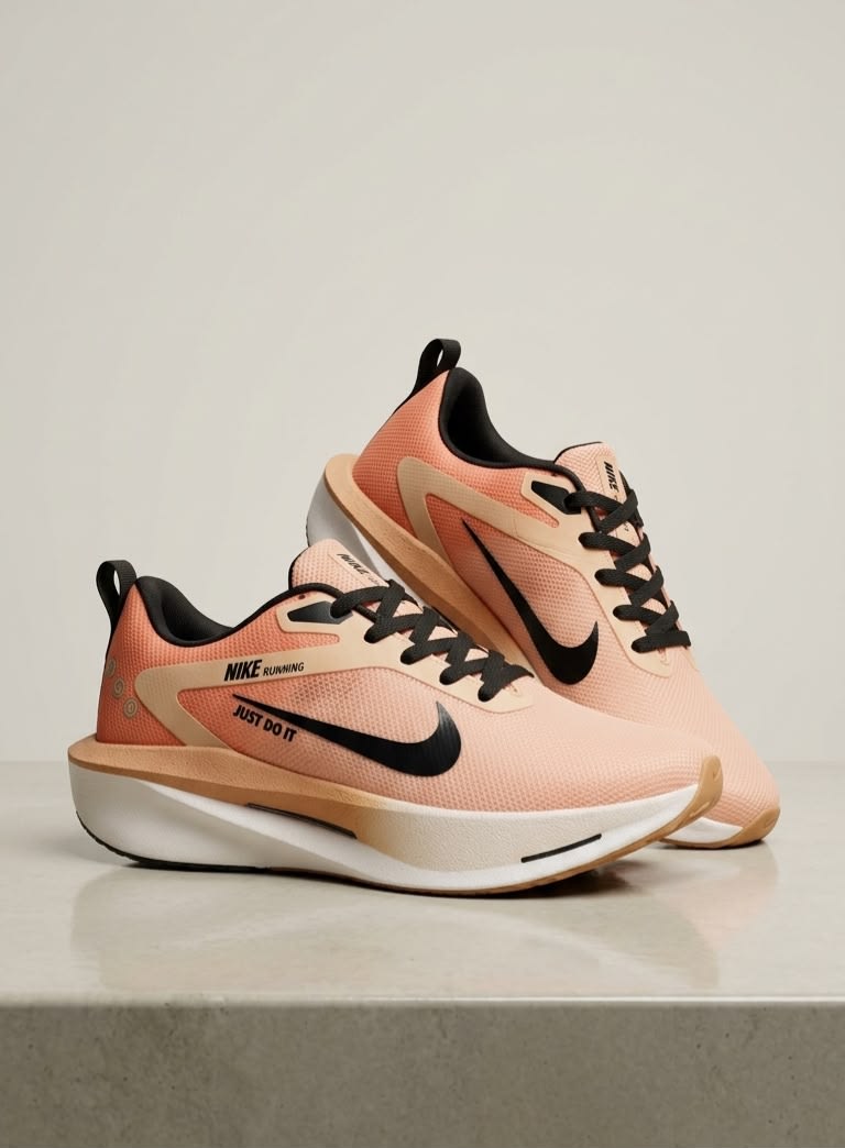 Men's Premium Peach & Black Sporty Running Shoes 1