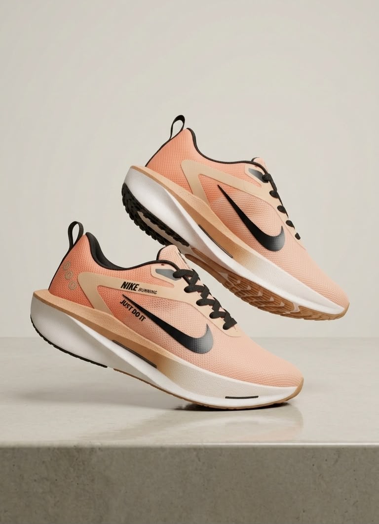 Men's Premium Peach & Black Sporty Running Shoes 2