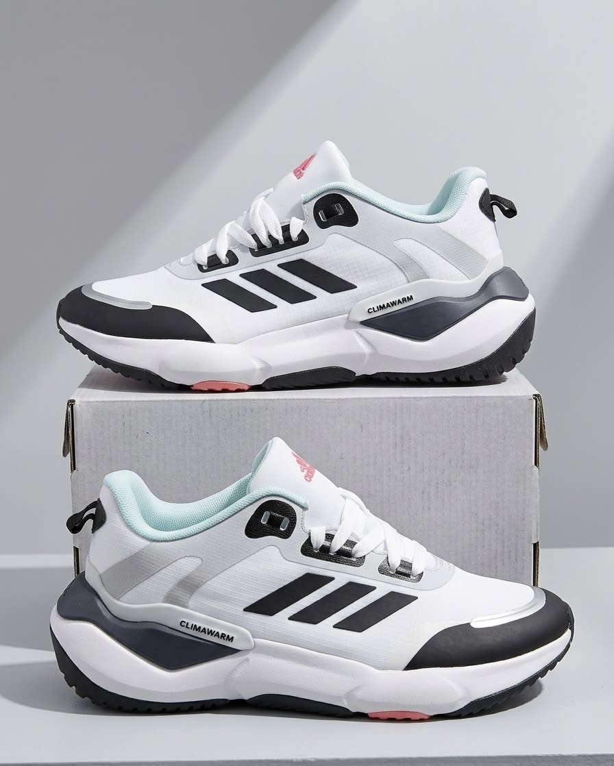 Men's Premium White & Black Outdoor Sports Shoes 2