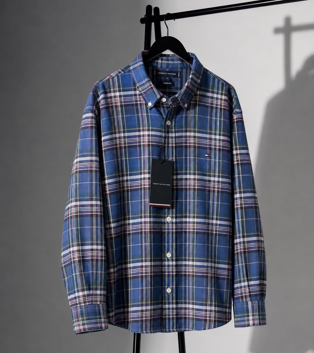 Men's Premium Blue Plaid Full Sleeve Casual Shirt 1