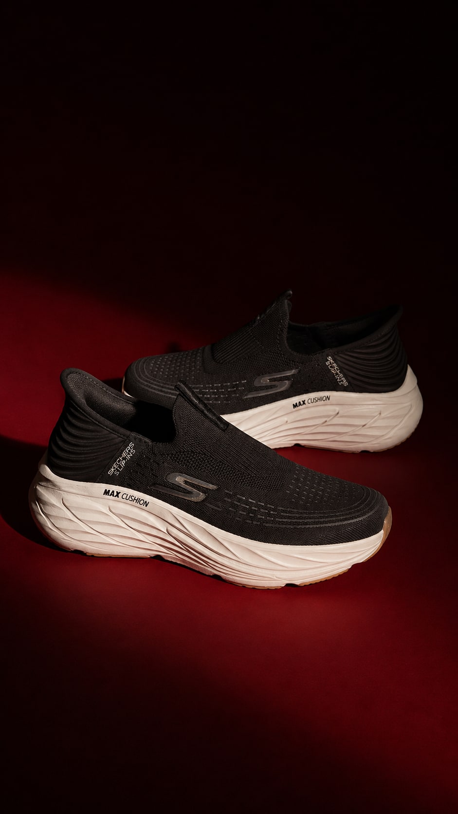 Men's Premium Black Ultra-Cushioned Slip-On Walking Shoes 1