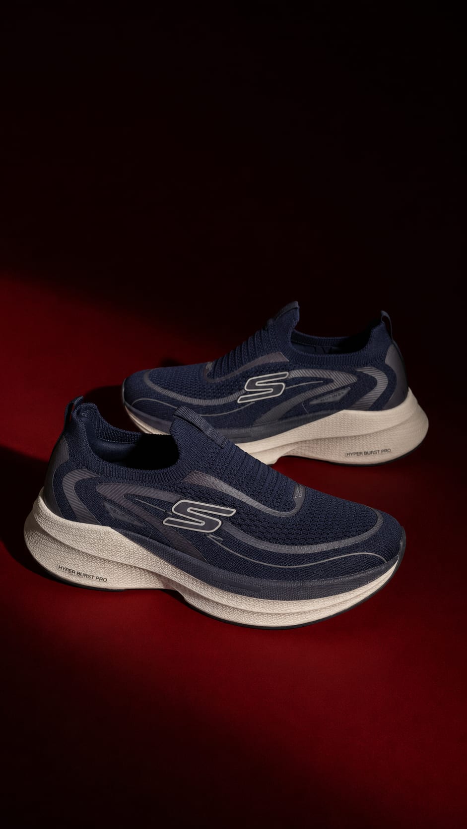 Men's Premium Navy Blue Ultra-Cushioned Slip-On Walking Shoes 1