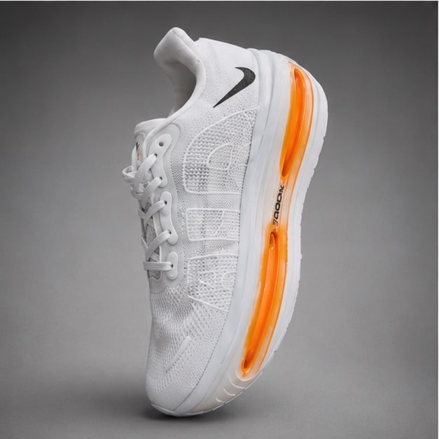Men's Premium White Air-Cushioned Mesh Running Shoes 4