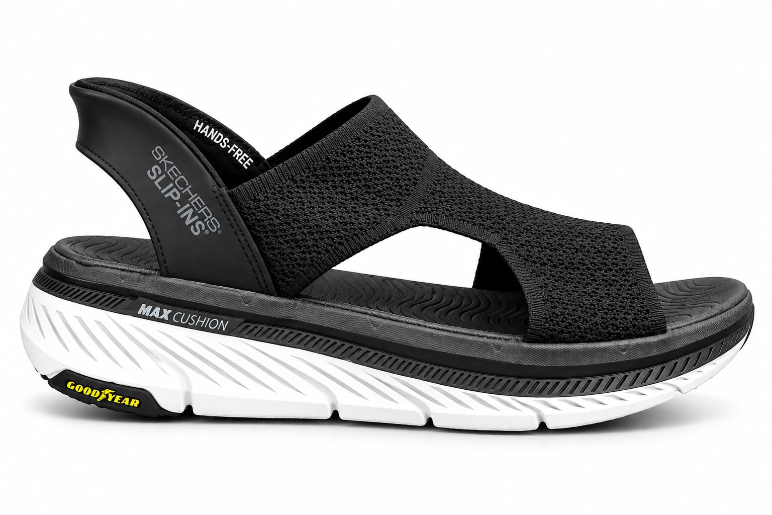 Men’s Black Hands-Free Comfort Sport Sandals – Max Cushion Walking Sandals 1