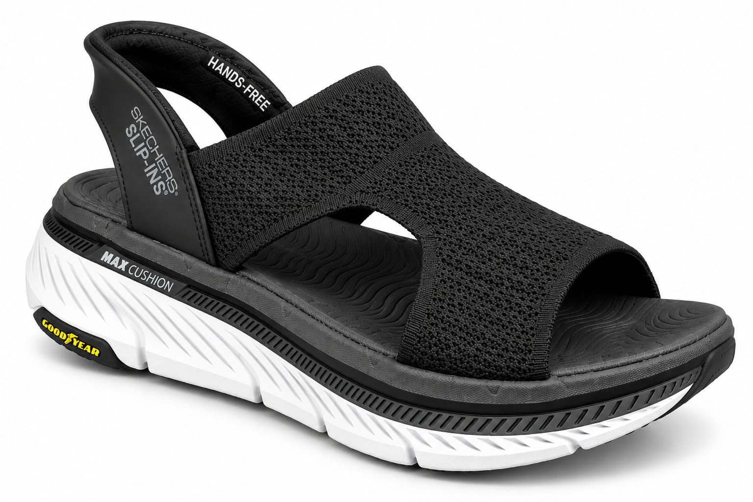 Men’s Black Hands-Free Comfort Sport Sandals – Max Cushion Walking Sandals 2