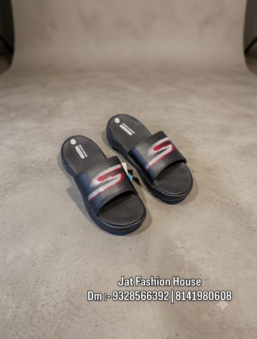 Men's Premium Black Comfort Cushioned Slides 2