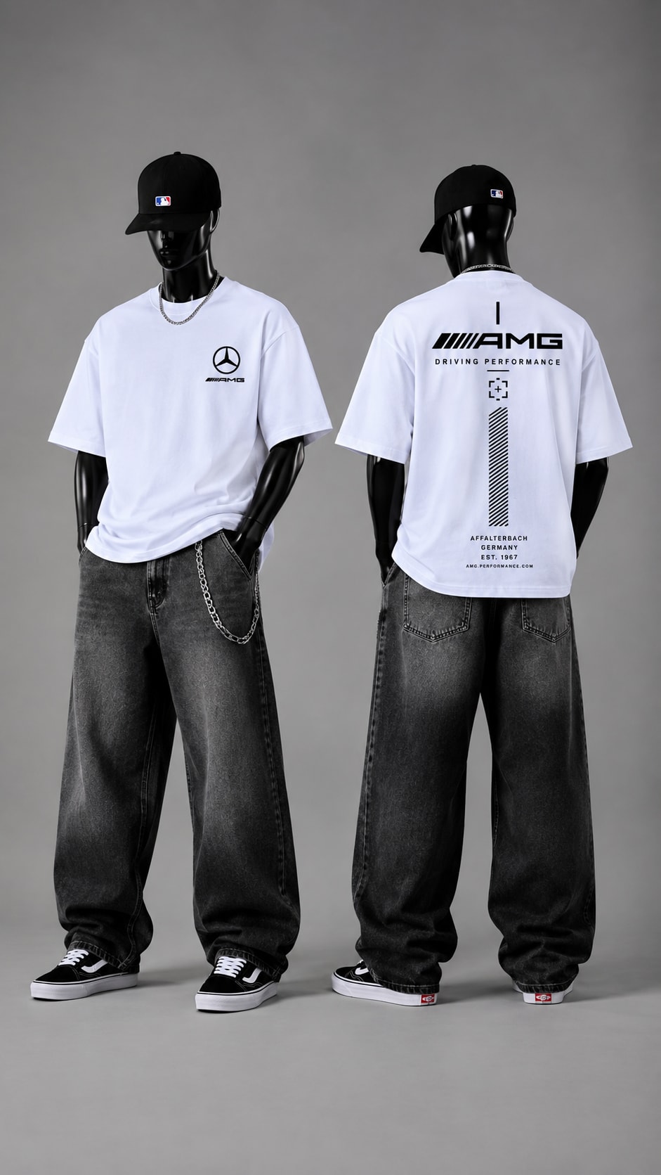 Unisex Premium White Motorsport Performance Graphic Oversized T-Shirt 2