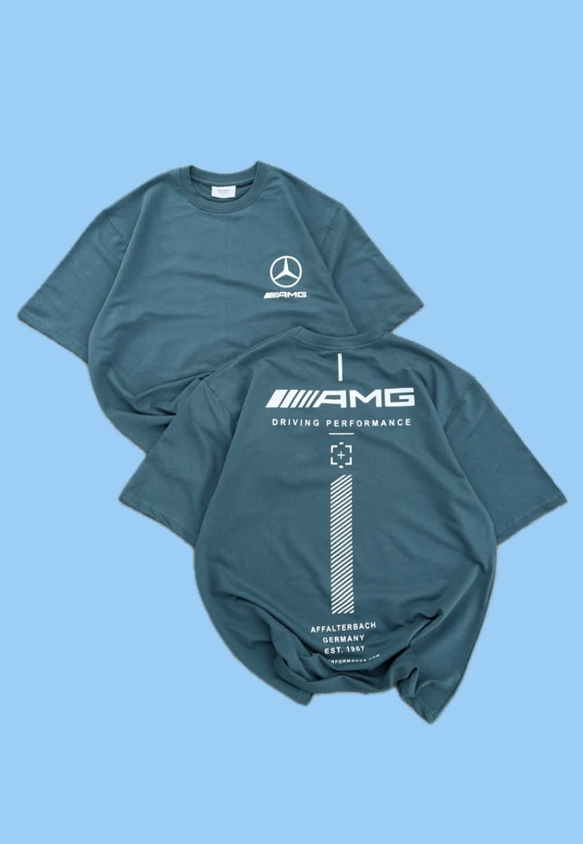 Unisex Premium Teal Blue Driving Performance Graphic Oversized T-Shirt 1