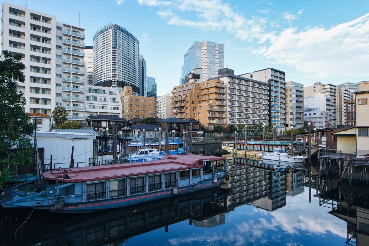 Shinagawa Ura Harbor, a historic fishing harbor in Tokyo