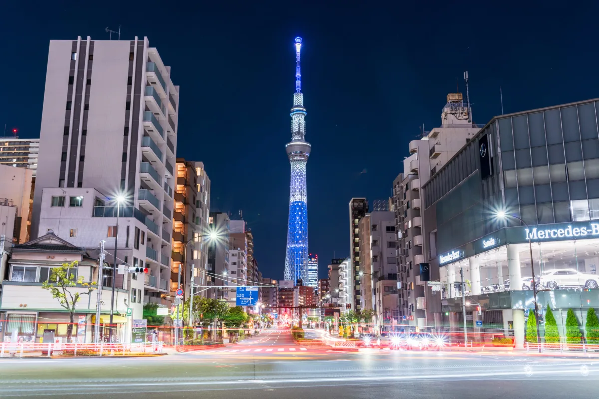 Photogenic view point of Tokyo Skytree