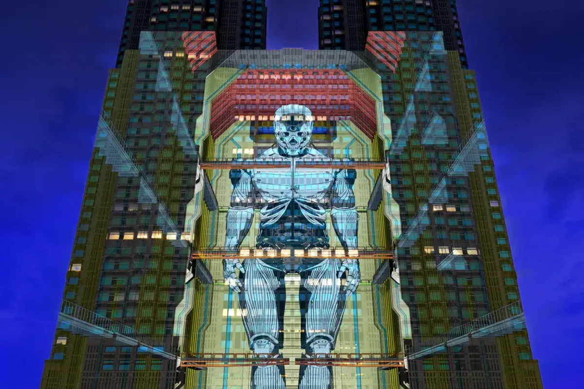Tokyo Night and Light projection mapping at Metropolitan Building