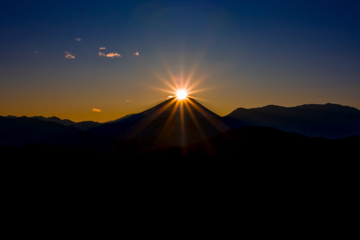 Diamond Fuji Fujikawa Yamanashi - Diamond Fuji spot in Japan