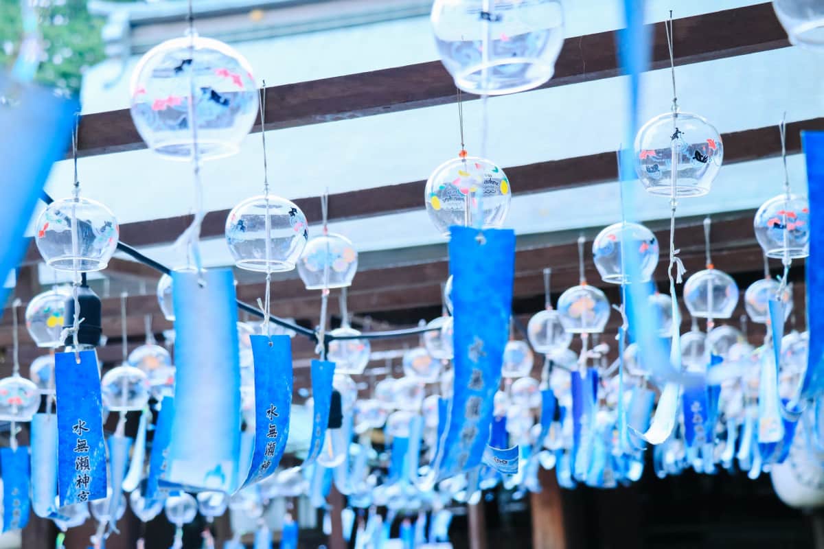 Minase Shrine Osaka - wind chimes photogenic temple