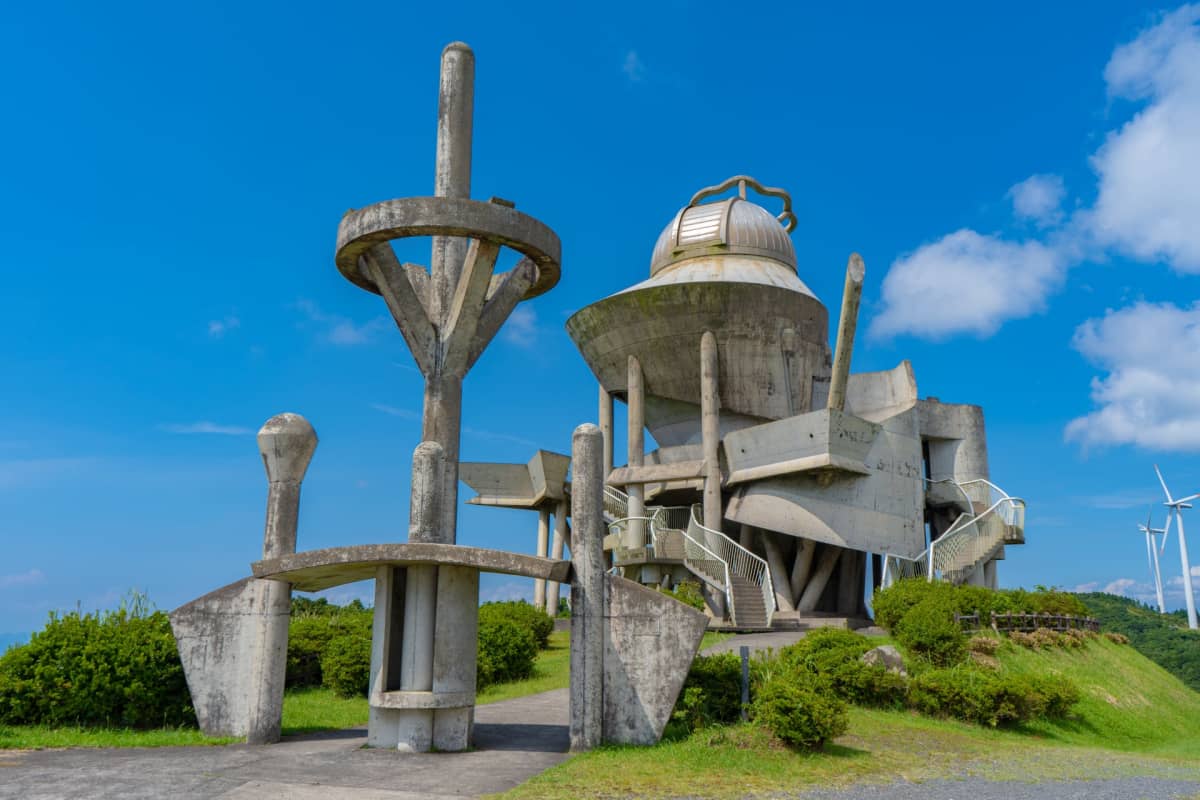 Scenic observation deck and astronomical facility in Kihoku Uwaba Park