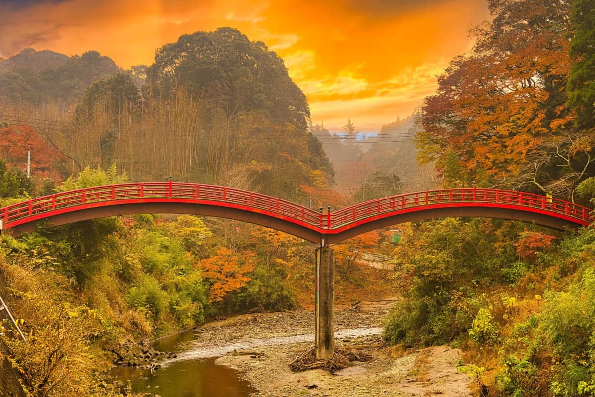 Two-Story Tunnel nestled among the forests of Yoro Valley
