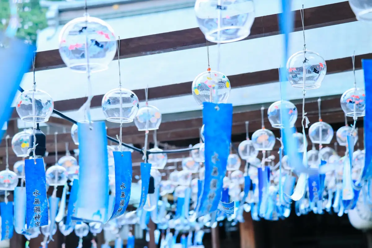 Minase Shrine Osaka - wind chimes photogenic temple