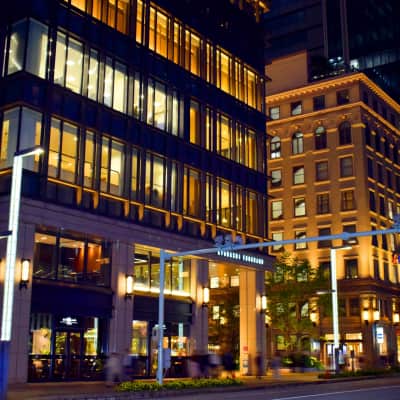 Kyobashi Edogrand and its photogenic escalator in Tokyo