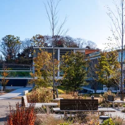 Nagano Prefectural Art Museum from the outside/exterior