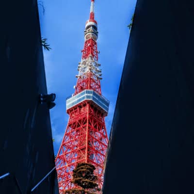 Tokyo Tower Underground Parking Stairway secret photo spot