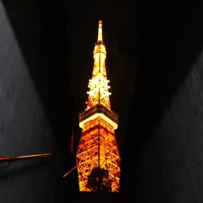 Tokyo Tower Underground Parking Stairway secret photo spot