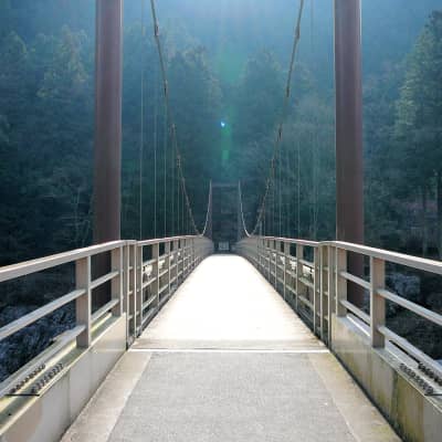 Mitake Gorge along the Tama River in Ome, Tokyo