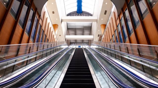 Instagrammable and photogenic escalator in Tokyo